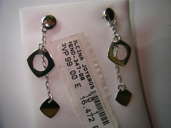 pendientes oro plata